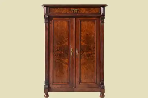 Antikes Gründerzeit Mahagoni Kommode Schrank Vertiko von 1880
