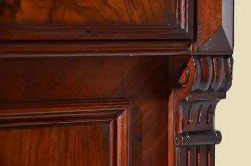 Antikes Gründerzeit Mahagoni Kommode Schrank Vertiko von 1880