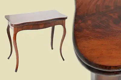 Antiker Louis Philippe Mahagoni Beistelltisch Tisch Spieltisch von 1860 0