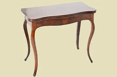 Antiker Louis Philippe Mahagoni Beistelltisch Tisch Spieltisch von 1860 1