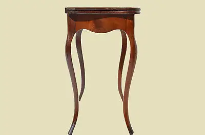 Antiker Louis Philippe Mahagoni Beistelltisch Tisch Spieltisch von 1860 11