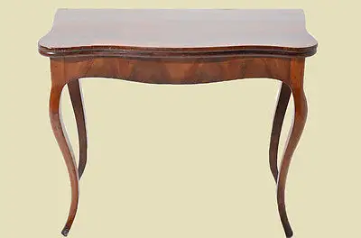 Antiker Louis Philippe Mahagoni Beistelltisch Tisch Spieltisch von 1860 2