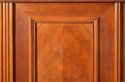 Antiker Nußbaum Jugendstil Kleiderschrank mit Spiegel von 1910 10