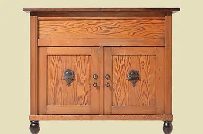 Antike Jugendstil Eis Kommode für Blumen Gewürze Minibar von 1920