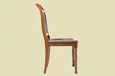 Antiker Gründerzeit Nußbaum Korbgeflecht Walzenstuhl Stuhl von 1880
