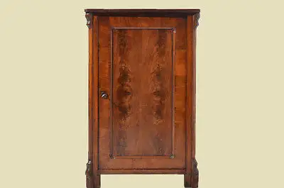 Antike Louis Philippe Mahagoni Schrank Vertiko Kommode von 1870 1