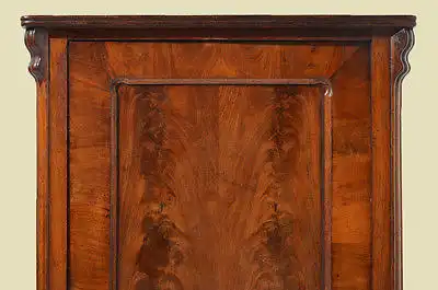 Antike Louis Philippe Mahagoni Schrank Vertiko Kommode von 1870