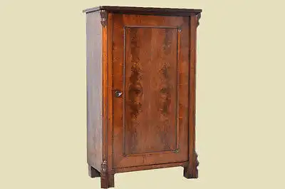 Antike Louis Philippe Mahagoni Schrank Vertiko Kommode von 1870