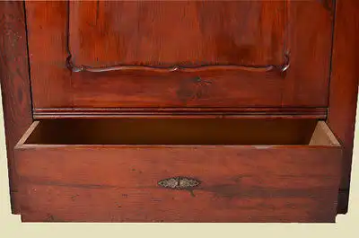 Antiker Louis Philippe Mahagoni Kleiderschrank Schublade von 1870