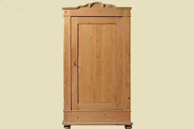 Antiker Jugendstil Kleiderschrank mit praktischer Einteilung von 1910 1