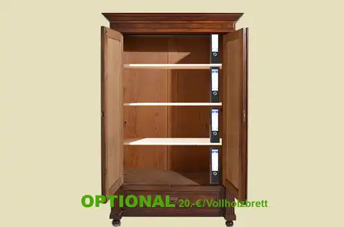 Antiker Gründerzeit Kleiderschrank Säulen & Schublade von 1880