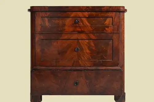 Antike Biedermeier Mahagoni Halbschrank Kommode von 1840