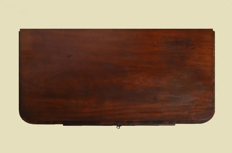 Antike Biedermeier Mahagoni Halbschrank Kommode von 1840 7