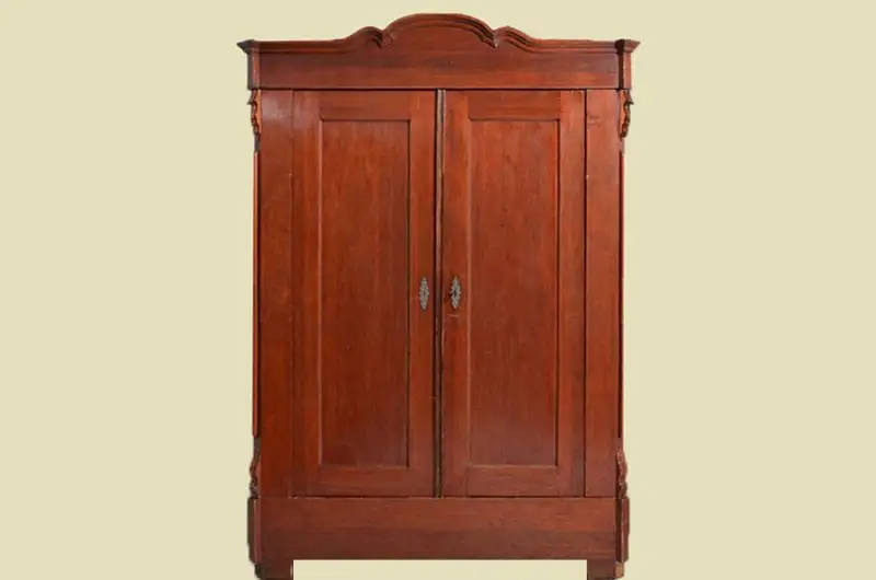 Antik Louis Philippe Mahagoni Kleiderschrank Schrank von 1870 1