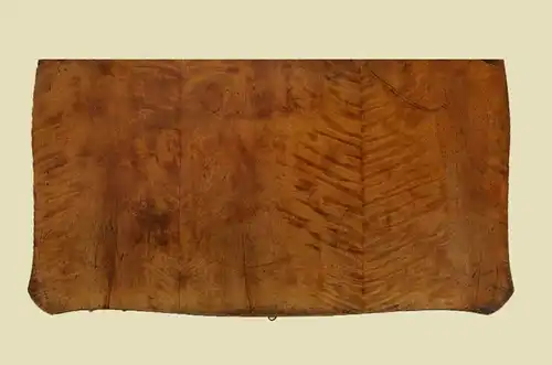Antike Louis Philippe geflammte Birke 3-Schüber Kommode von 1870