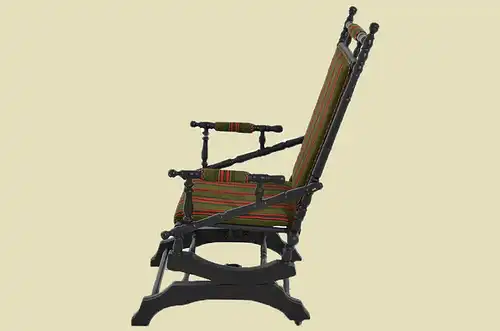 Antiker Gründerzeit Western 'Amerikan Rocking Chair' Schaukelstuhl von 1880