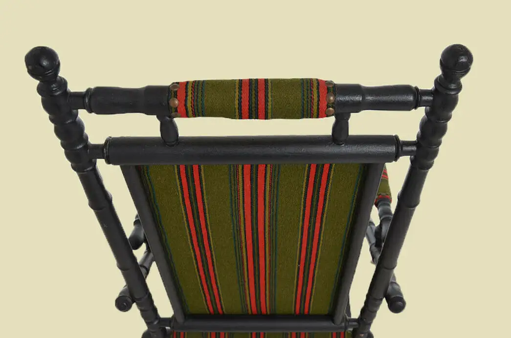Antiker Gründerzeit Western 'Amerikan Rocking Chair' Schaukelstuhl von 1880 9