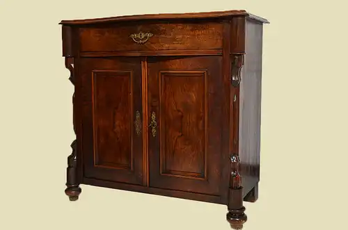 Antike Louis Philippe Nußbaum Halbschrank Kommode von 1870