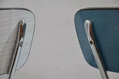2x Antik 50er 60er Jahre Industrie Design Stapelstuhl Küchenstuhl