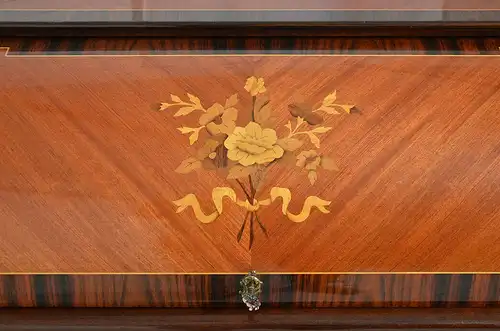 Hochglanz Antik Mahagoni Barock Intarsien Schreibtisch Zylinder Sekretär