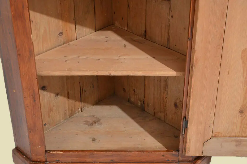 Antiker Biedermeier Schrank Kommode Vertiko Eckschrank von 1820 10