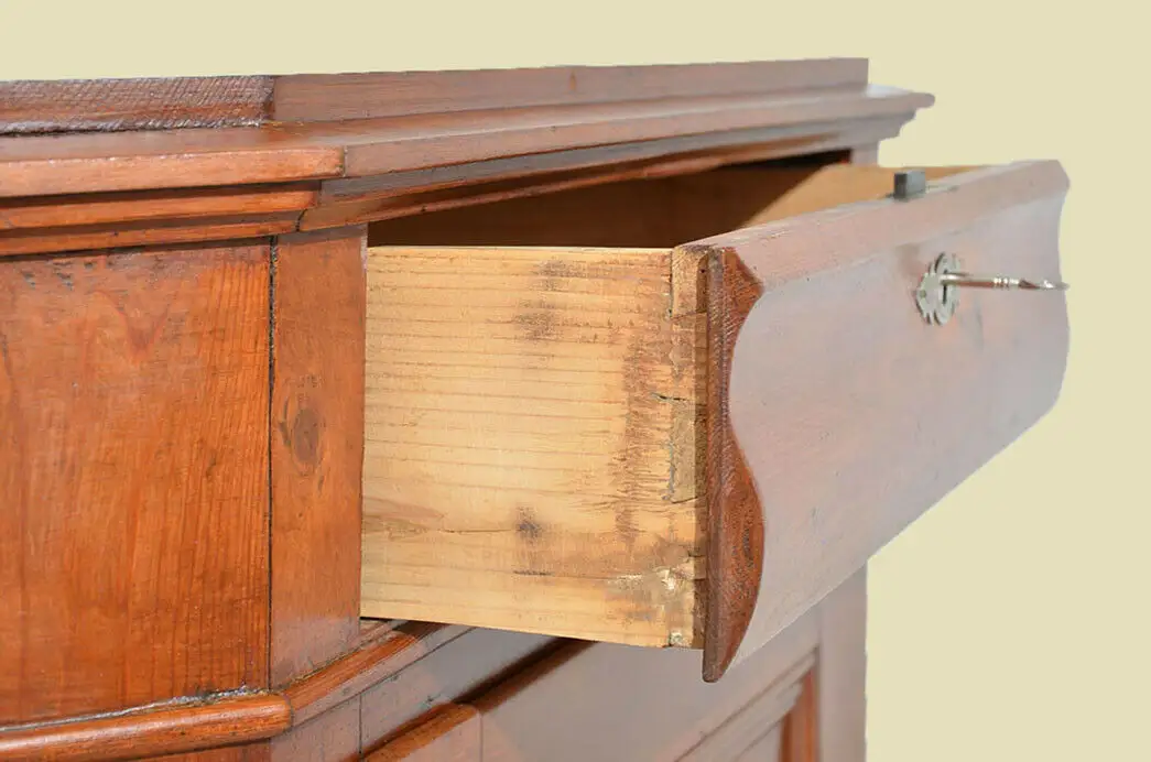 Antiker Biedermeier Schrank Kommode Vertiko Eckschrank von 1820 8