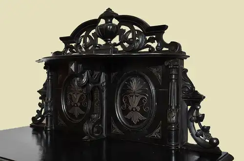 Antik Gründerzeit Groschkus Schwarz Schrank Vertiko von 1880