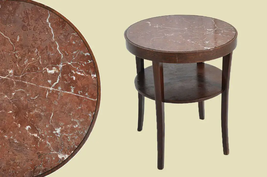 Antiker Art Deco Beistelltisch Rauchtisch Teetisch von 1920 0