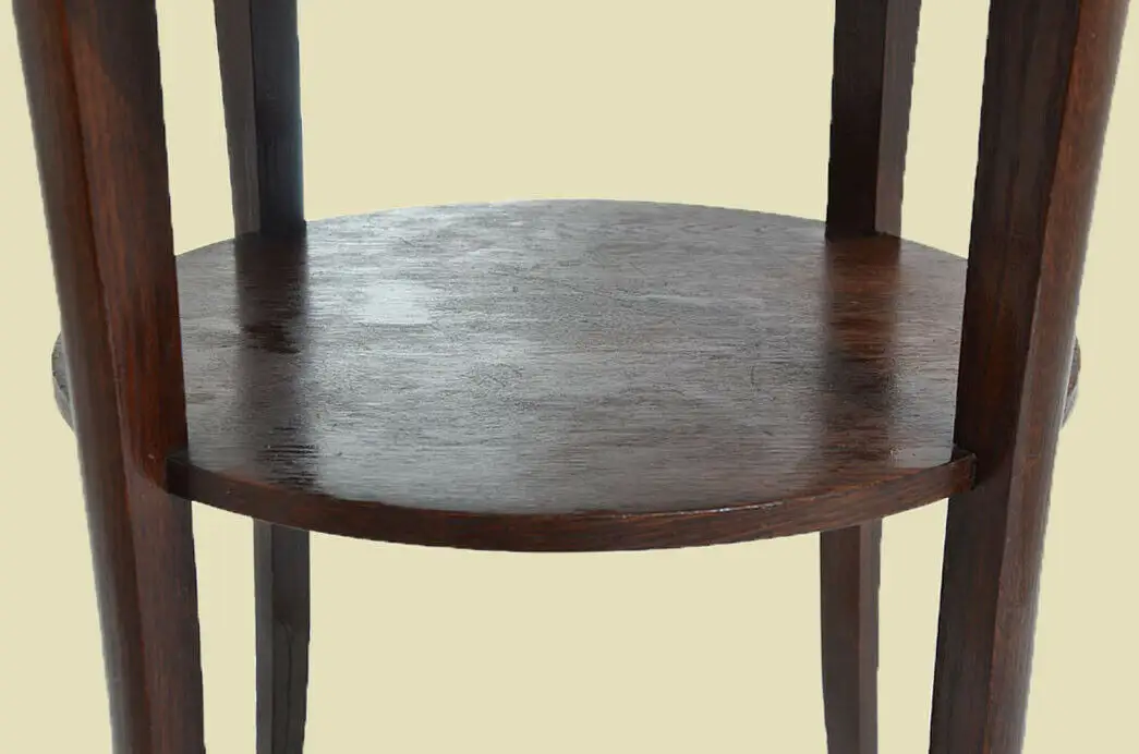 Antiker Art Deco Beistelltisch Rauchtisch Teetisch von 1920 11