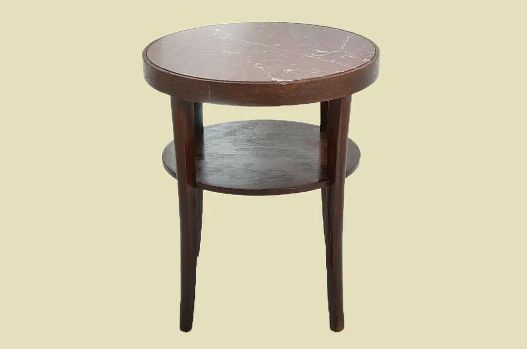 Antiker Art Deco Beistelltisch Rauchtisch Teetisch von 1920 3