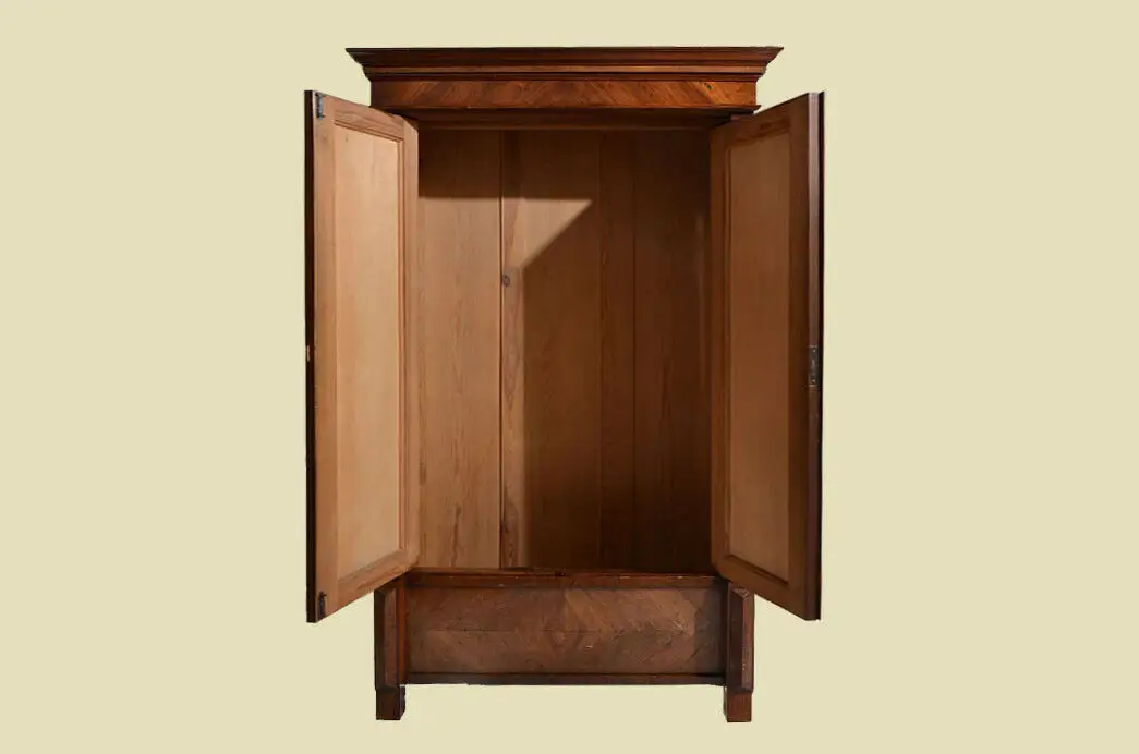 Antiker Gründerzeit Nußbaum Kleiderschrank Schrank von 1880 4