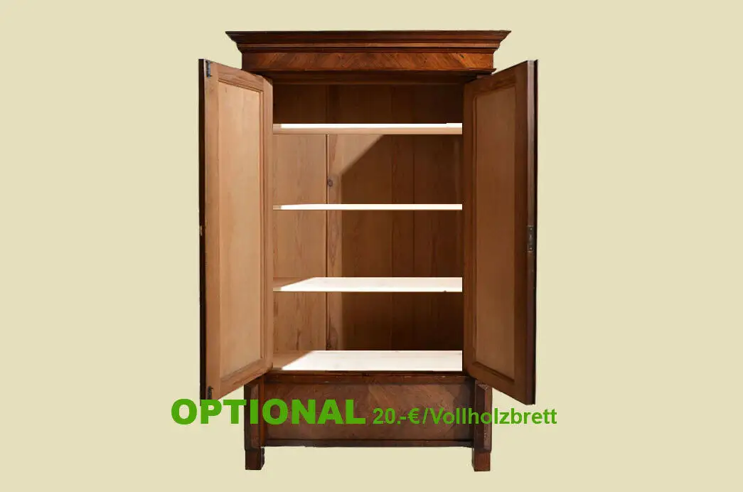 Antiker Gründerzeit Nußbaum Kleiderschrank Schrank von 1880 5