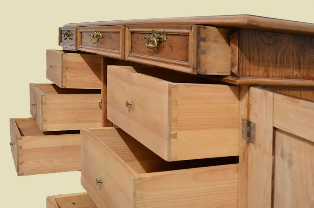 Kleiner Antiker Gründerzeit Sekretär Schreibtisch von 1880 7