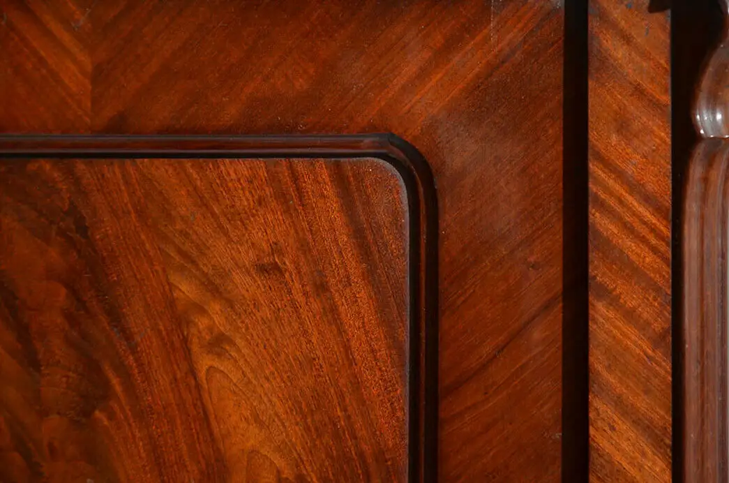 Antik Mahagoni Kleiderschrank Schrank von 1860 -zerlegbar 11
