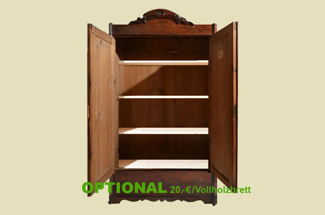 Antik Mahagoni Kleiderschrank Schrank von 1860 -zerlegbar 5