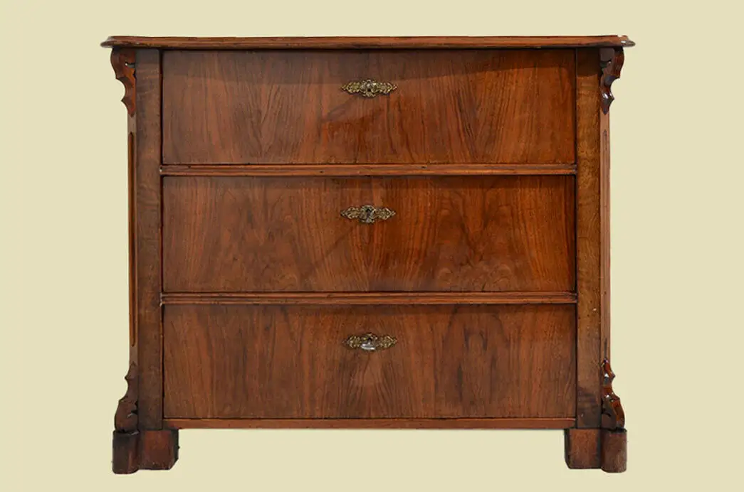 Antike Louis Philippe Nußbaum Herrenkommode Kommode von 1840 1