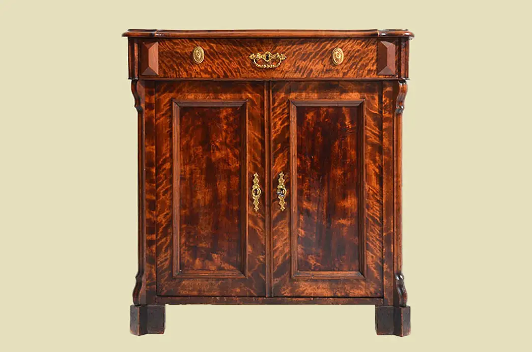 Antik Louis Philippe Gründerzeit Kommode Halbschrank von 1870 1