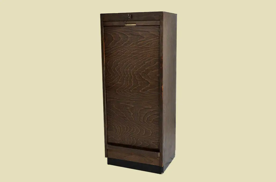 Antik Art Deco Jugendstil Rolladenschrank Klavier Notenschrank von 1920 1
