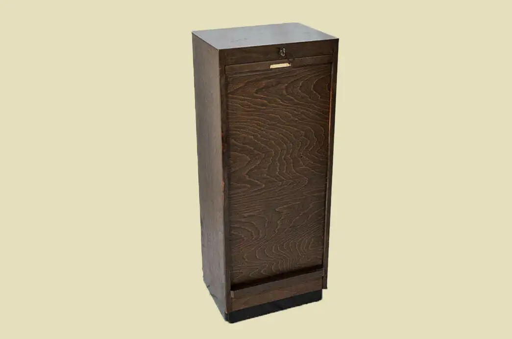 Antik Art Deco Jugendstil Rolladenschrank Klavier Notenschrank von 1920 3