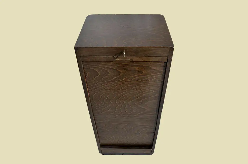 Antik Art Deco Jugendstil Rolladenschrank Klavier Notenschrank von 1920 4