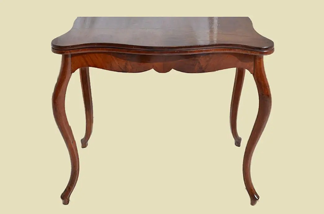 Kleiner Antiker LP Mahagoni Beistelltisch Spieltisch Tisch von 1860 1