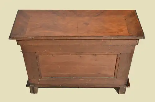 Antik Gründerzeit Nußbaum Beistelltisch Spiegel Konsole von 1880