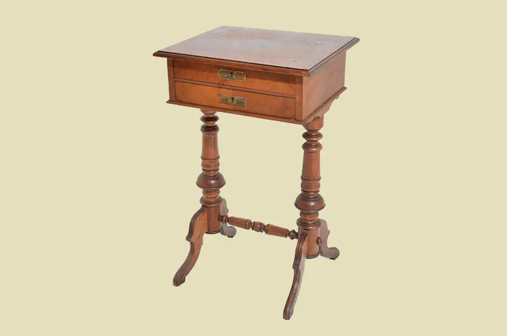 Antiker Gründerzeit Beistelltisch Tisch Nähtisch von 1880 1