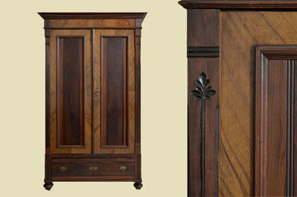 Antiker Jugendstil Kleiderschrank Schrank von 1920 0