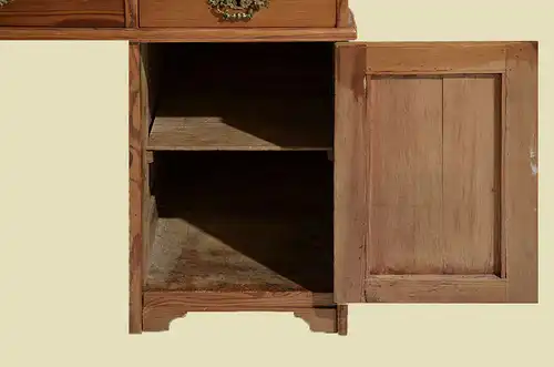 Antik Gründerzeit Weichholz Sekretär Schreibtisch mit Geheimfach von 1880