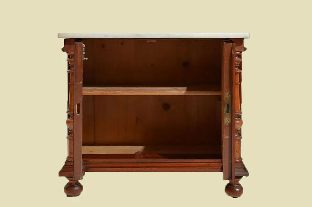 Antik Nußbaum Gründerzeit Konsolspiegel Konsole Spiegel von 1880 6