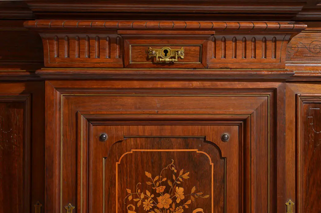 Antik Mahagoni Jugendstil Sideboard Anrichte Kommode von 1920 9