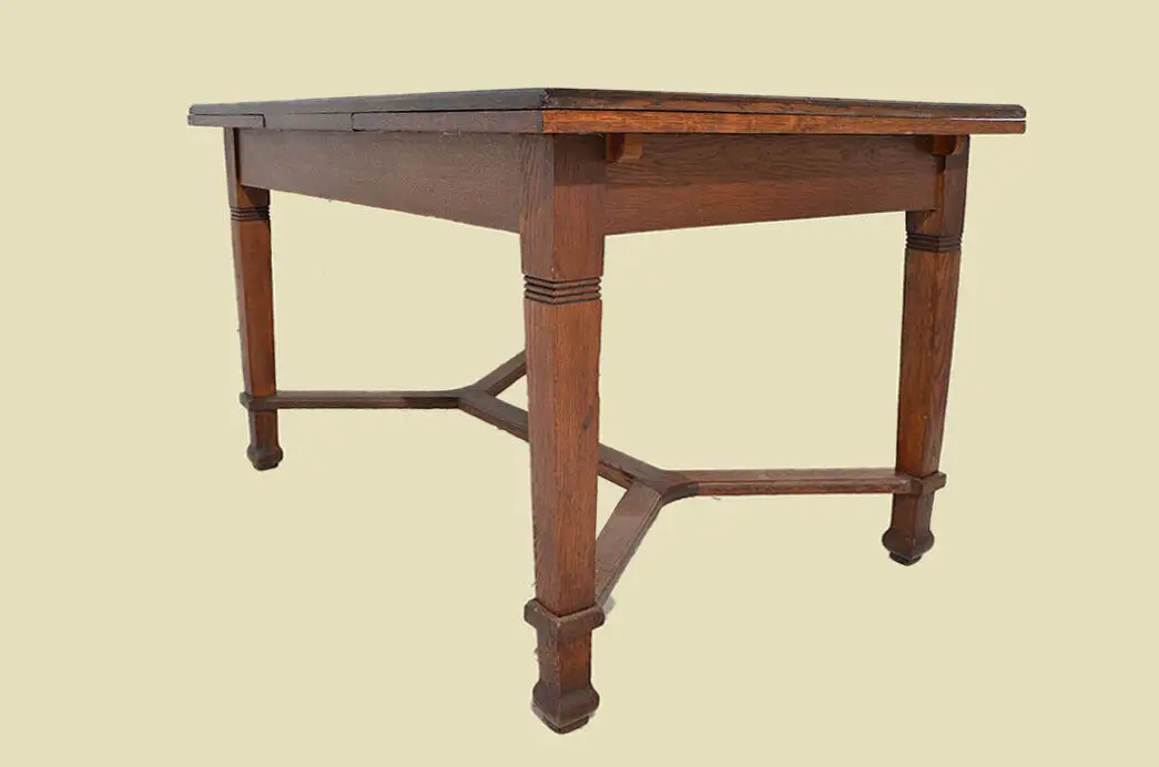 Antiker Jugendstil Ausziehtisch Esstisch Tisch von 1920 2