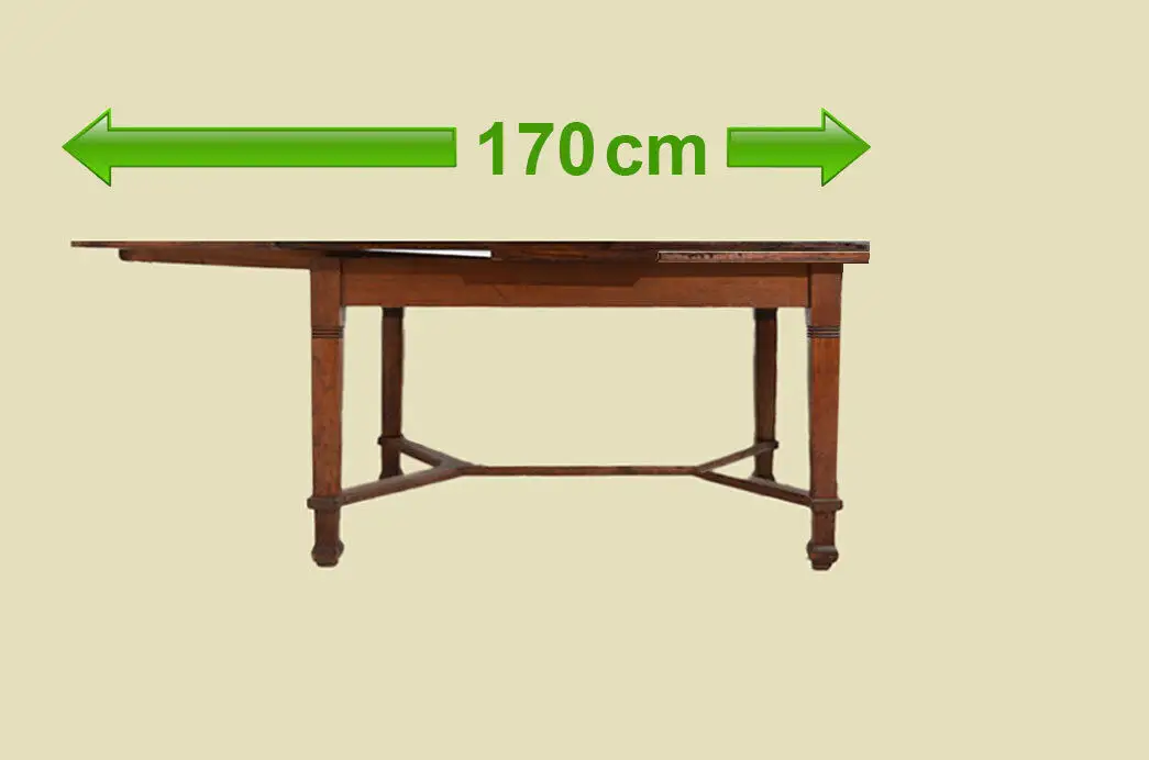 Antiker Jugendstil Ausziehtisch Esstisch Tisch von 1920 5