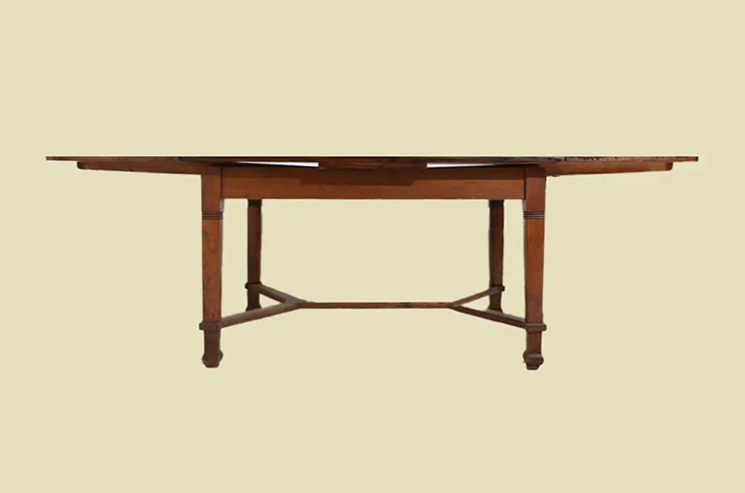 Antiker Jugendstil Ausziehtisch Esstisch Tisch von 1920 8